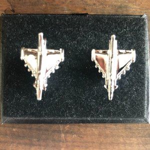 CUFFLINKS for formal shirt - FIGHTER JET MAVERICK PILOT Cuff Links Prom Groom